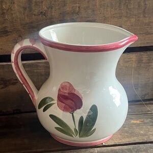 Vintage Ceramic  Relpo Hand Painted Pitcher